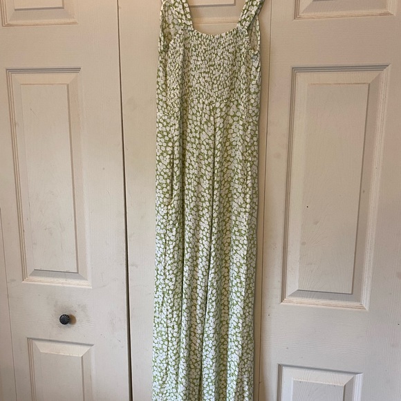 Faithful The Brand Lea  green and white jumpsuit - Picture 11 of 16